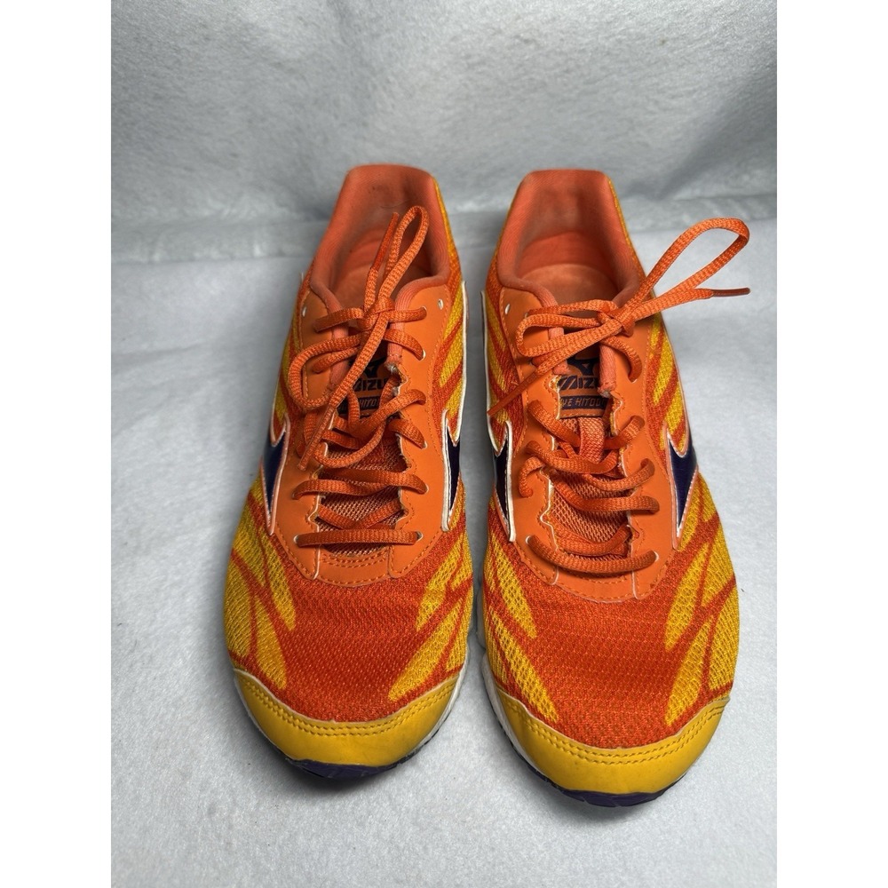 Mizuno Wave Hitogami Women Running Shoes 7 Orange Purple Lightweight 410741.2U6B